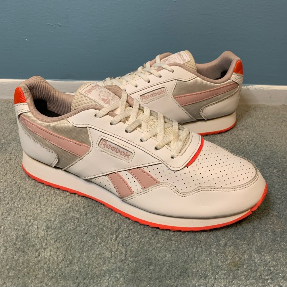 Reebok Cl Harman Rpl Tl Womens Shoes Size 10, Color: White/Pink Sneaker EG0897